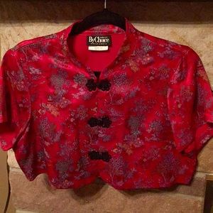 Red Asian-style short jacket PS/M